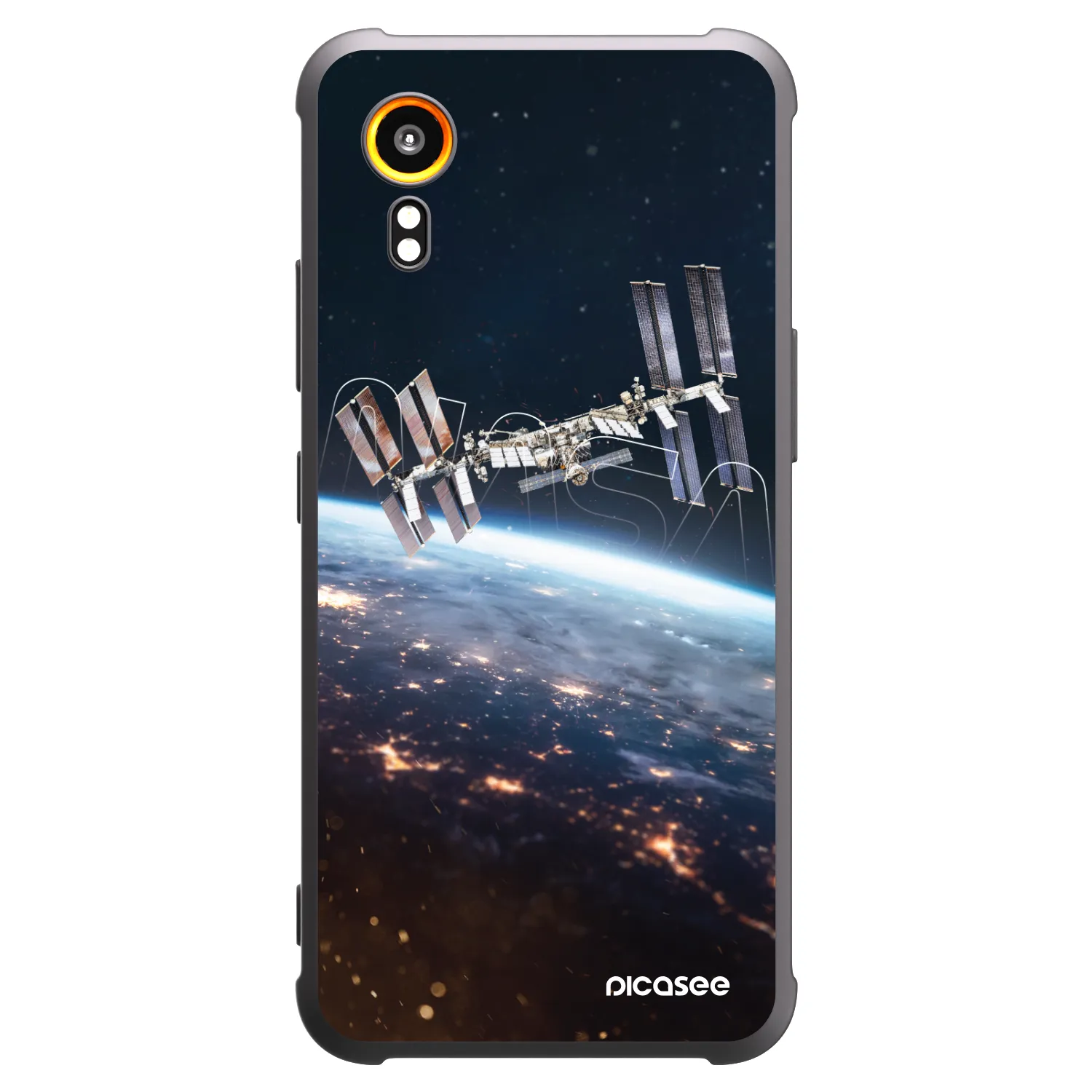 Picasee silikonowe czarne etui na Samsung Galaxy Xcover 7 - Station