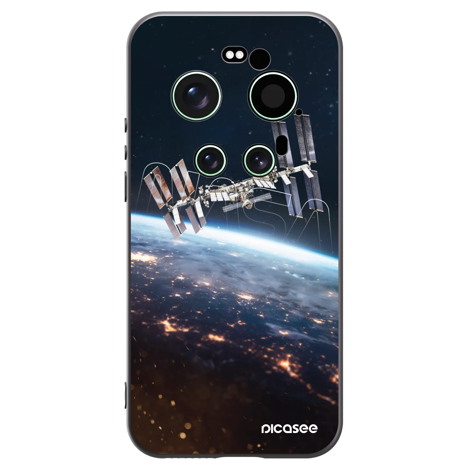 Picasee silikonowe czarne etui na Xiaomi 17 Ultra - Station