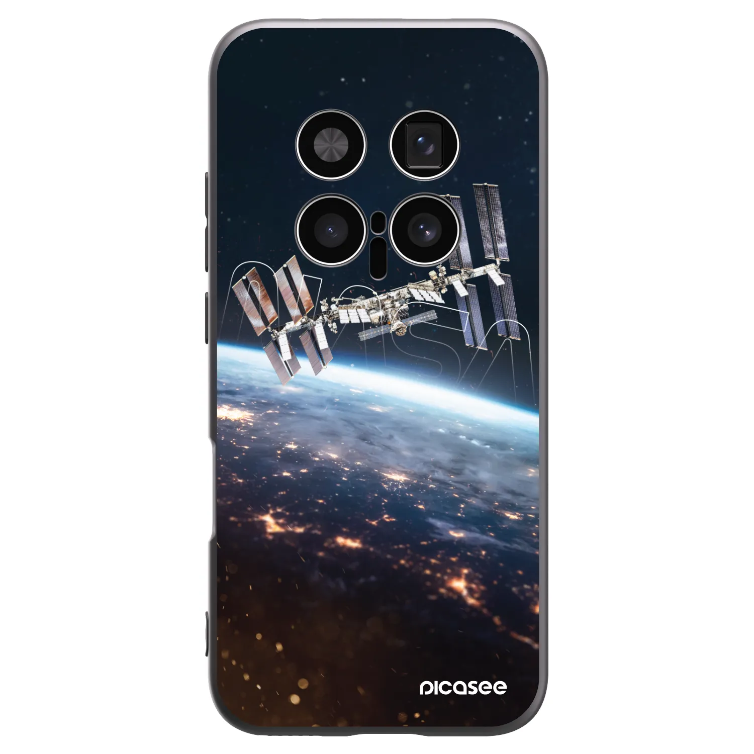 Picasee silikonowe czarne etui na Honor Magic8 Pro 5G - Station