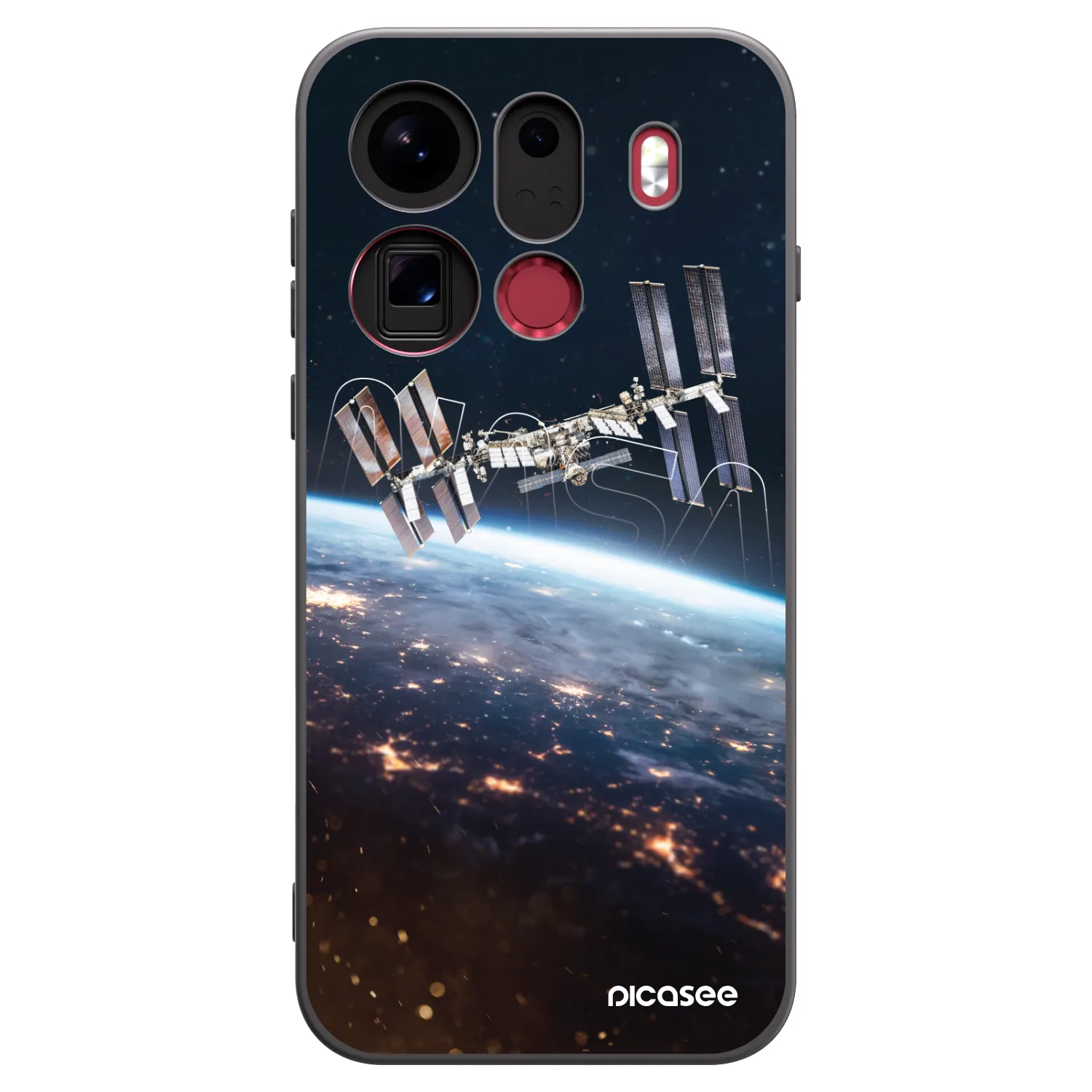 Picasee silikonowe czarne etui na OPPO Find X9 Pro - Station
