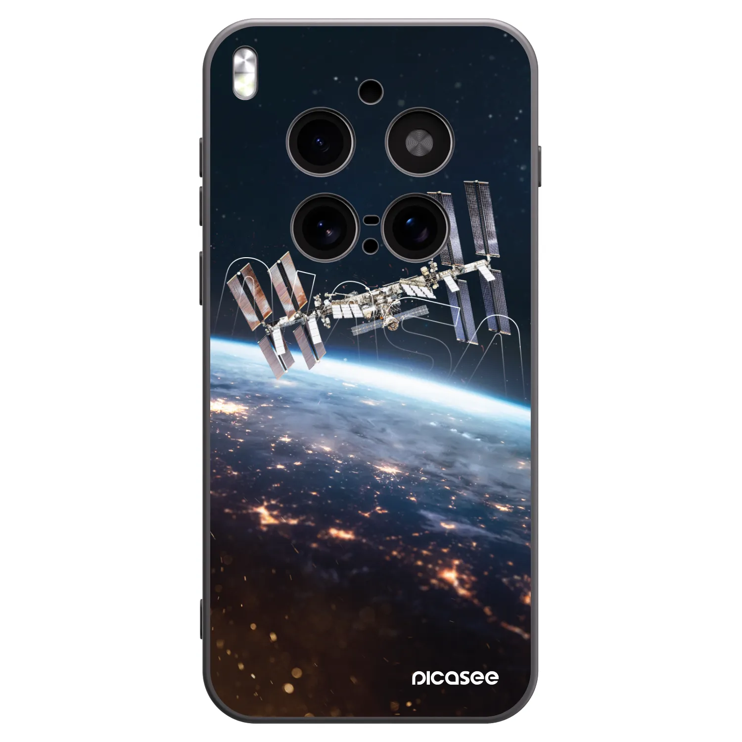 Picasee silikonowe czarne etui na Vivo X300 Pro - Station