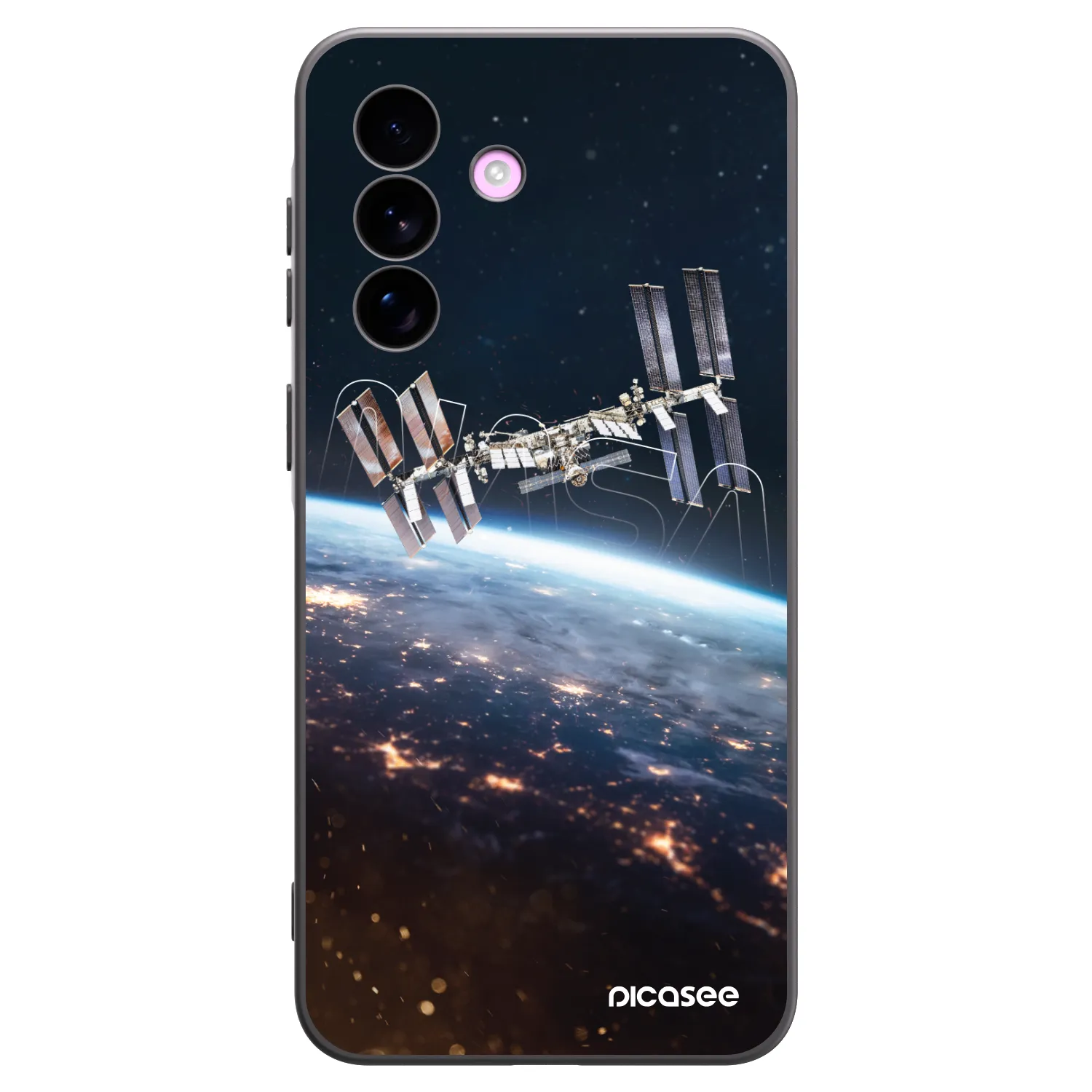 Picasee silikonowe czarne etui na Samsung Galaxy A57 5G - Station