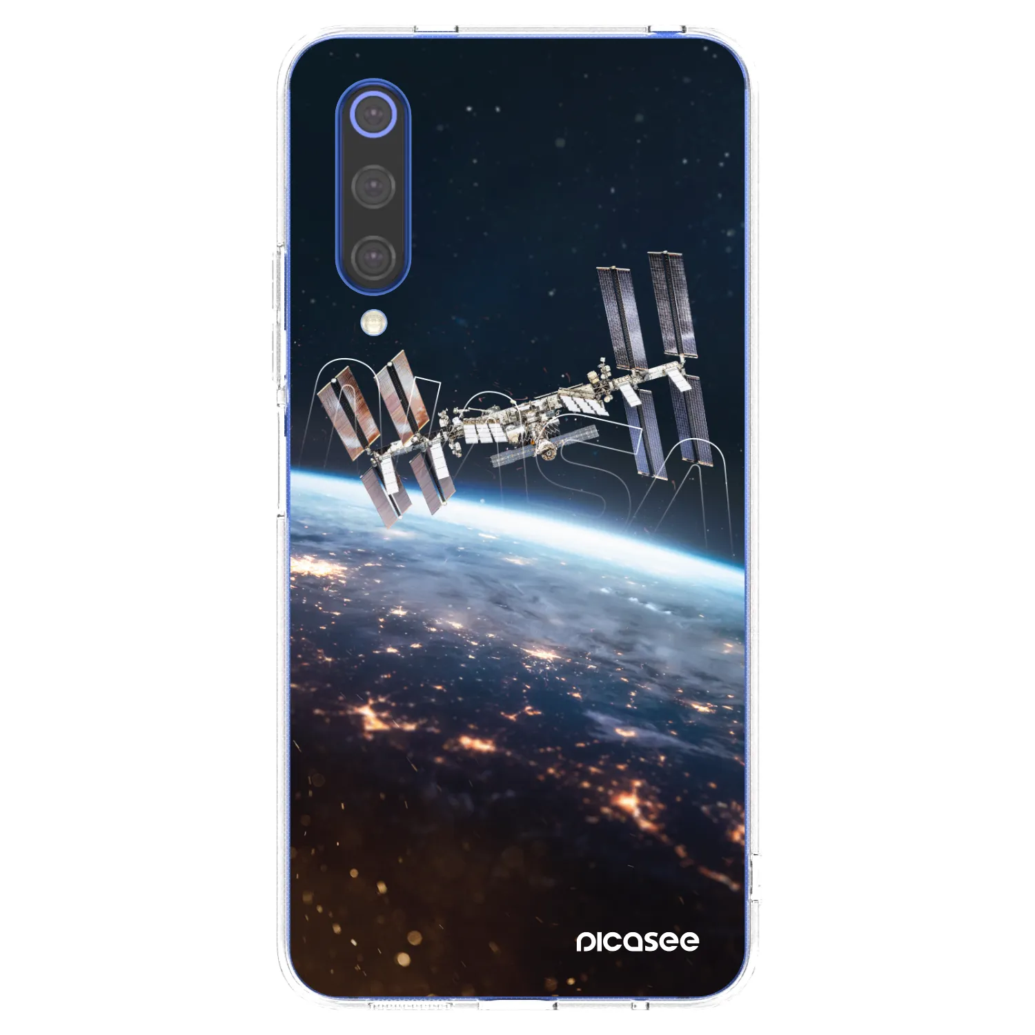 Picasee silikonowe przeźroczyste etui na Xiaomi Mi 9 SE - Station