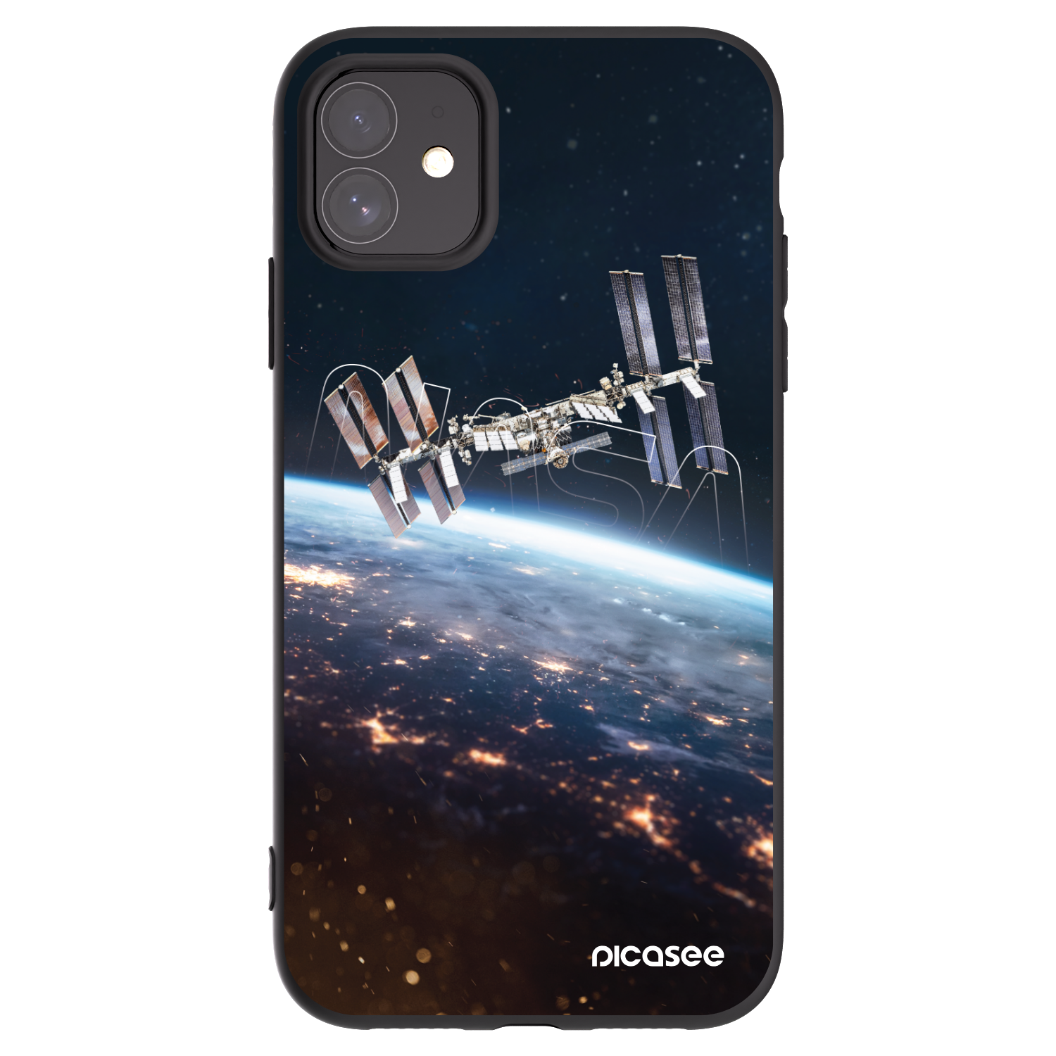 Picasee silikonowe czarne etui na Apple iPhone 11 - Station