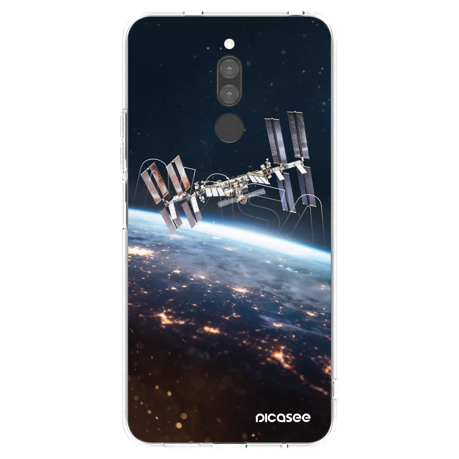 Picasee silikonowe przeźroczyste etui na Xiaomi Redmi 8 - Station