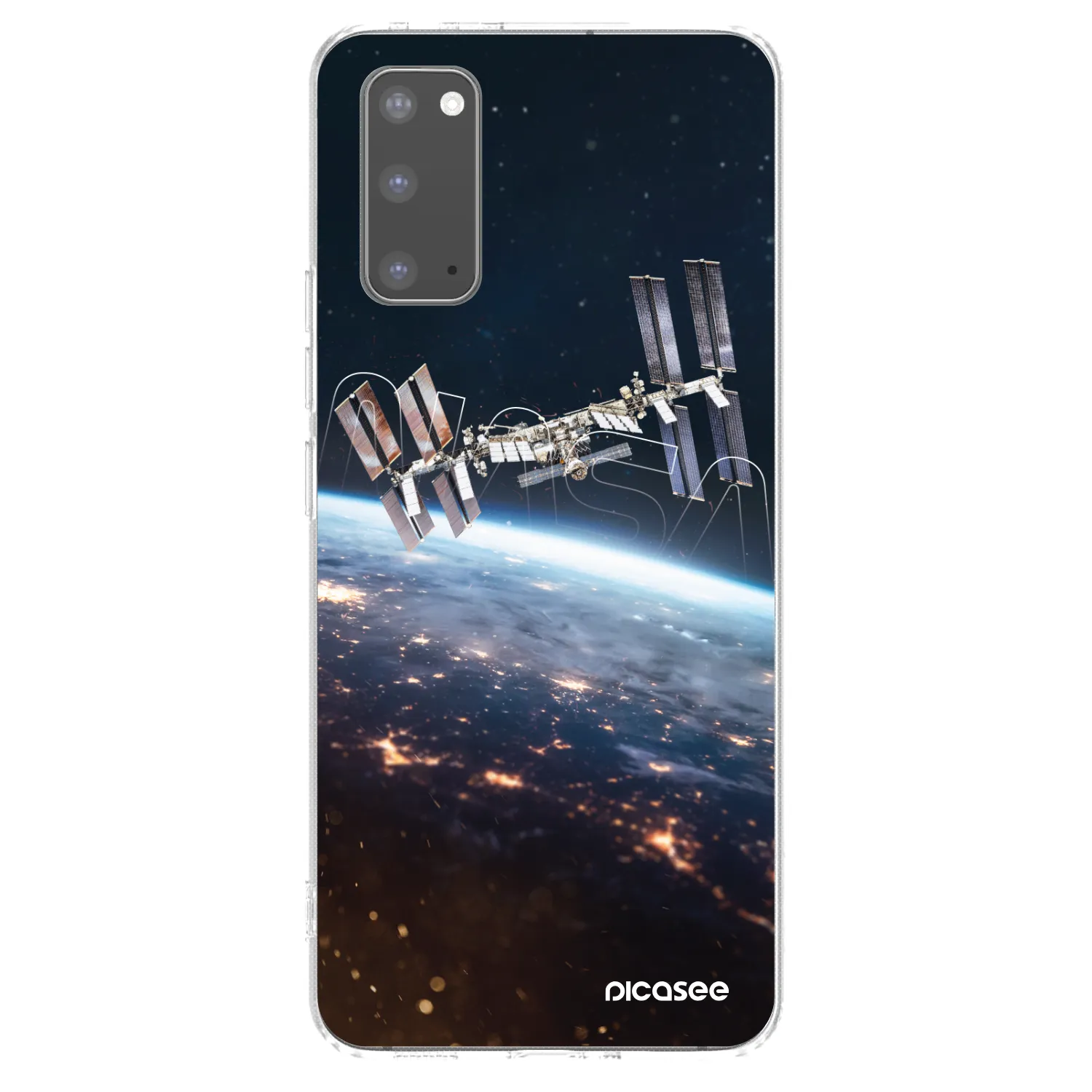 Picasee silikonowe przeźroczyste etui na Samsung Galaxy S20 G980F - Station