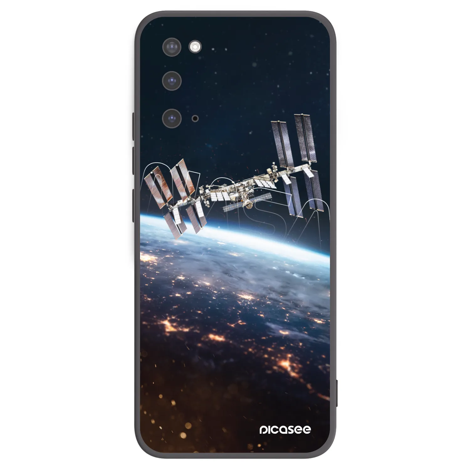 Picasee silikonowe czarne etui na Samsung Galaxy S20 G980F - Station