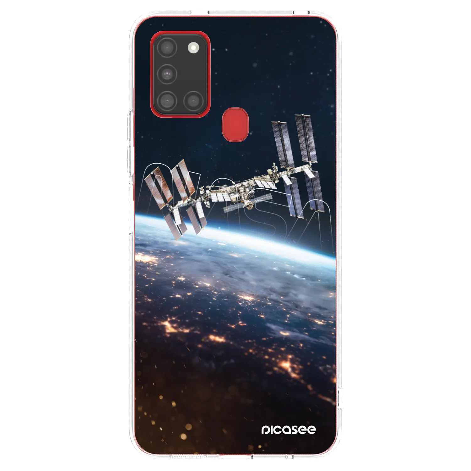 Picasee silikonowe przeźroczyste etui na Samsung Galaxy A21s - Station
