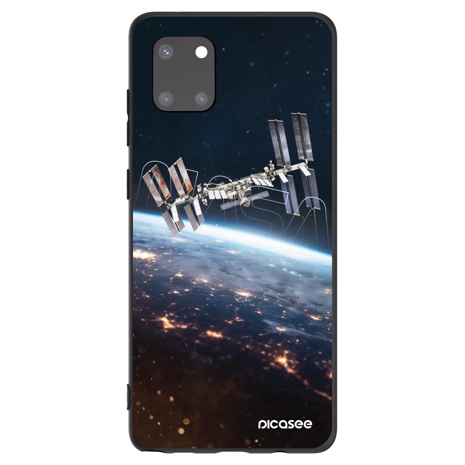 Picasee silikonowe czarne etui na Samsung Galaxy Note 10 Lite N770F - Station