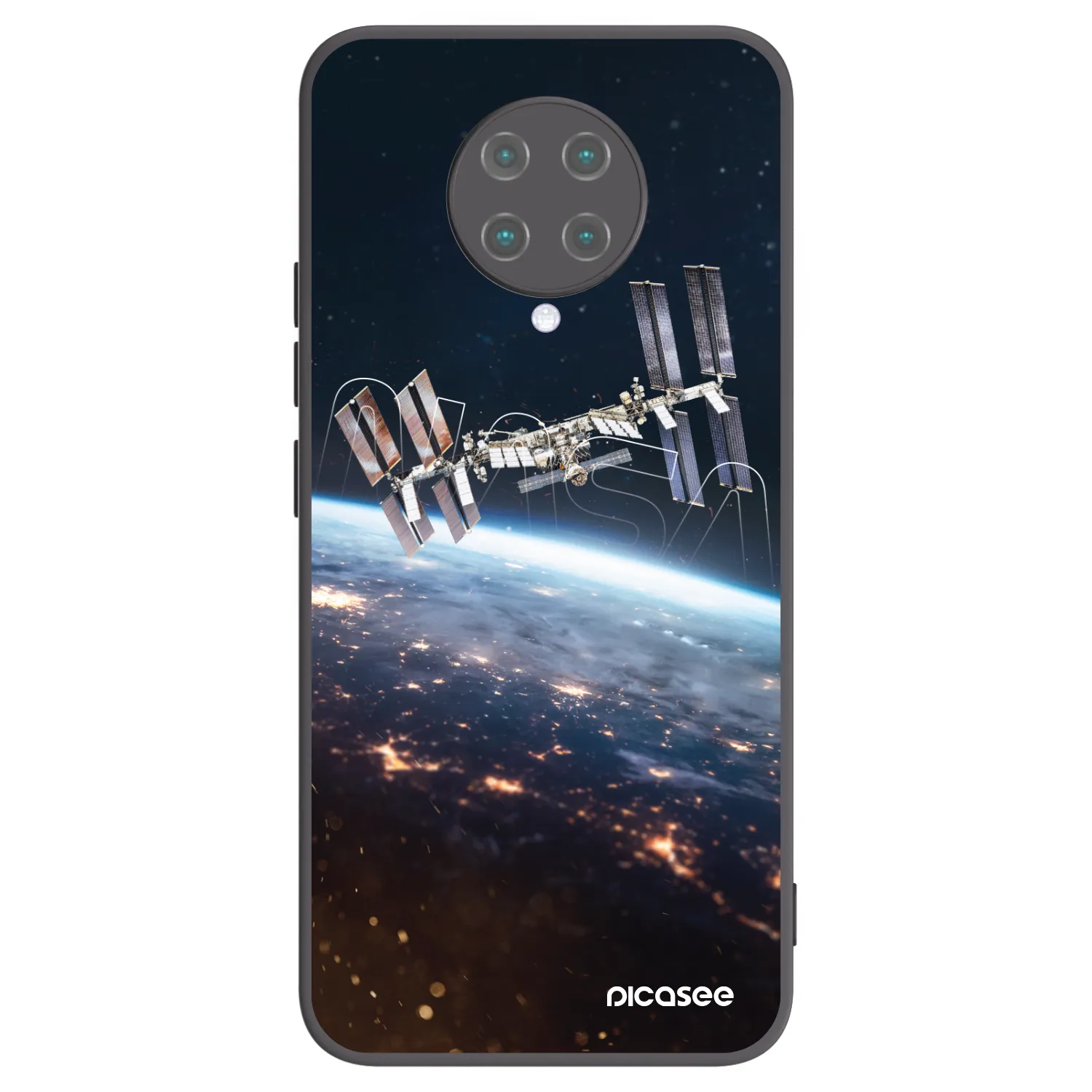 Picasee silikonowe czarne etui na Xiaomi Poco F2 Pro - Station