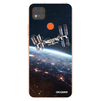 Picasee silikonowe przeźroczyste etui na Xiaomi Redmi 9C - Station