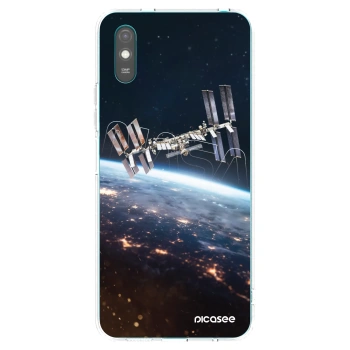 Picasee silikonowe przeźroczyste etui na Xiaomi Redmi 9A - Station