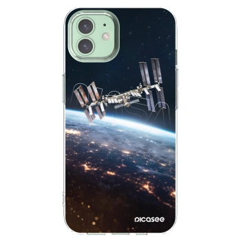 Picasee silikonowe przeźroczyste etui na Apple iPhone 12 - Station