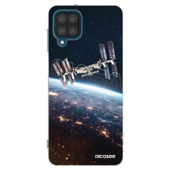 Picasee silikonowe przeźroczyste etui na Samsung Galaxy A12 A125F - Station