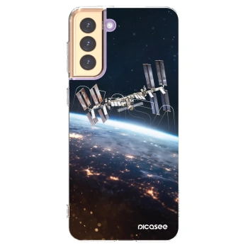 Picasee silikonowe przeźroczyste etui na Samsung Galaxy S21+ 5G G996F - Station