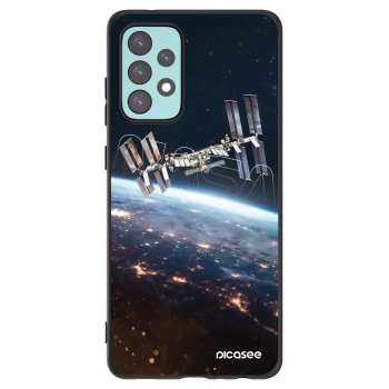 Picasee silikonowe czarne etui na Samsung Galaxy A72 A725F - Station
