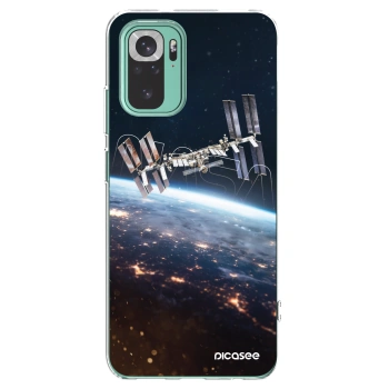 Picasee silikonowe przeźroczyste etui na Xiaomi Redmi Note 10 Pro - Station