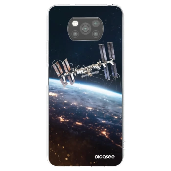 Picasee silikonowe czarne etui na Xiaomi Poco X3 Pro - Station