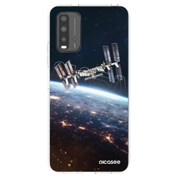 Picasee silikonowe czarne etui na Xiaomi Redmi 9T - Station