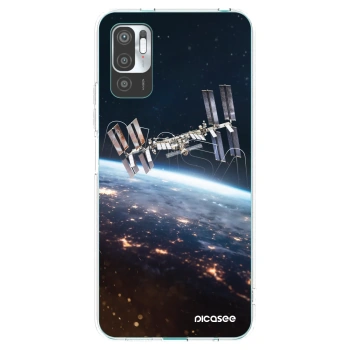 Picasee silikonowe przeźroczyste etui na Xiaomi Redmi Note 10 5G - Station