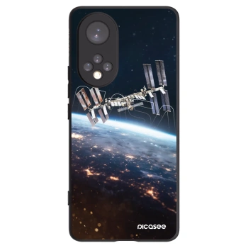 Picasee silikonowe czarne etui na Honor 50 5G - Station