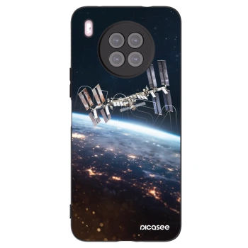 Picasee silikonowe czarne etui na Huawei Nova 8i - Station