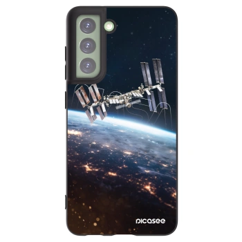 Picasee silikonowe czarne etui na Samsung Galaxy S21 FE 5G - Station
