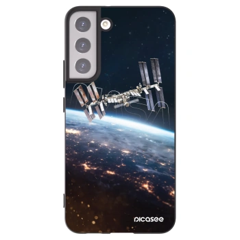 Picasee silikonowe czarne etui na Samsung Galaxy S22+ 5G - Station