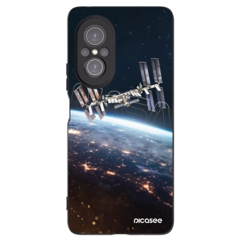 Picasee silikonowe czarne etui na Huawei Nova 9 SE - Station
