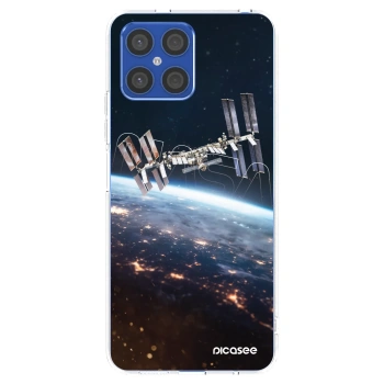 Picasee silikonowe przeźroczyste etui na Honor X8 4G - Station