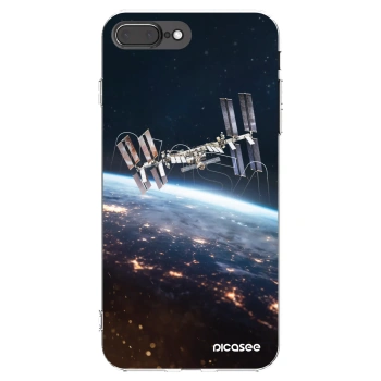 Picasee silikonowe przeźroczyste etui na Apple iPhone 8 Plus - Station