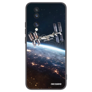 Picasee silikonowe czarne etui na Honor 70 - Station