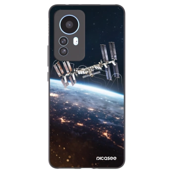 Picasee silikonowe czarne etui na Xiaomi 12T - Station