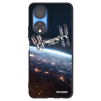 Picasee silikonowe czarne etui na Honor X7 - Station