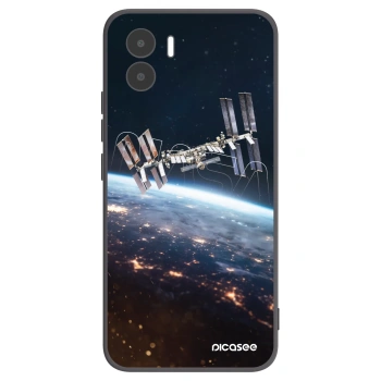 Picasee silikonowe czarne etui na Xiaomi Redmi A1 - Station