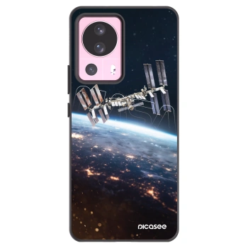 Picasee silikonowe czarne etui na Xiaomi 13 Lite - Station