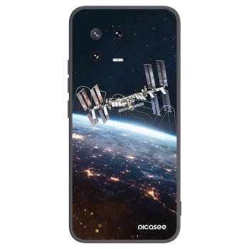 Picasee silikonowe czarne etui na Xiaomi 13 Pro - Station