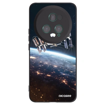 Picasee silikonowe czarne etui na Honor Magic5 Pro - Station