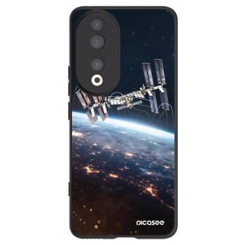 Picasee silikonowe czarne etui na Honor 90 5G - Station