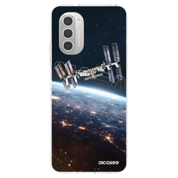 Picasee silikonowe przeźroczyste etui na Motorola Moto G51 - Station