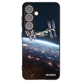 Picasee silikonowe czarne etui na Samsung Galaxy S24 S921B 5G - Station