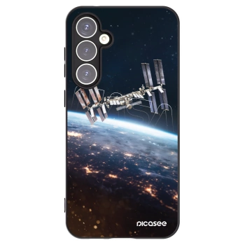Picasee silikonowe czarne etui na Samsung Galaxy S23 FE S711B - Station