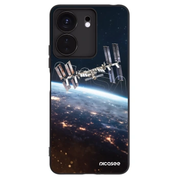 Picasee silikonowe czarne etui na Xiaomi Redmi 13C 4G - Station