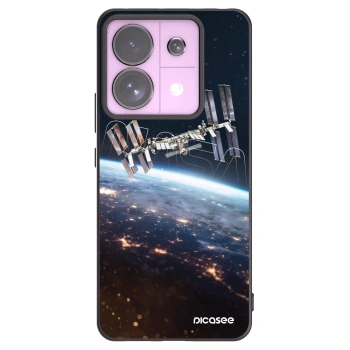 Picasee silikonowe czarne etui na Xiaomi Redmi Note 13 Pro 5G - Station
