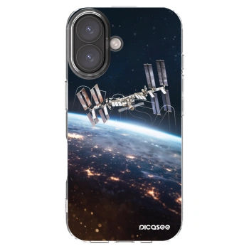 Picasee silikonowe przeźroczyste etui na Apple iPhone 16 - Station