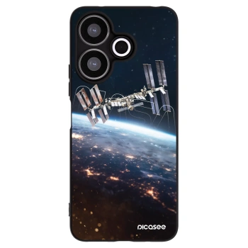 Picasee silikonowe czarne etui na Xiaomi Redmi 13 4G - Station