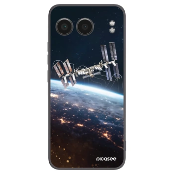 Picasee silikonowe czarne etui na OnePlus Nord 4 - Station