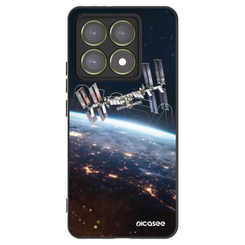 Picasee silikonowe czarne etui na Xiaomi 14T - Station