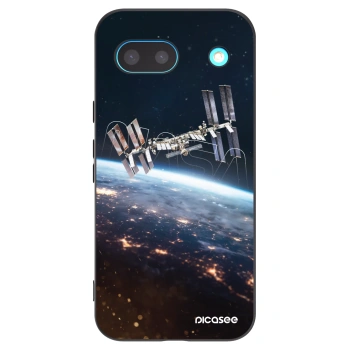 Picasee silikonowe czarne etui na Google Pixel 8a - Station