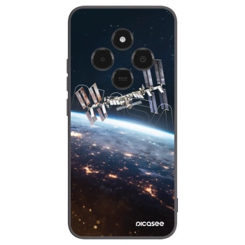 Picasee silikonowe czarne etui na Xiaomi Poco C75 - Station